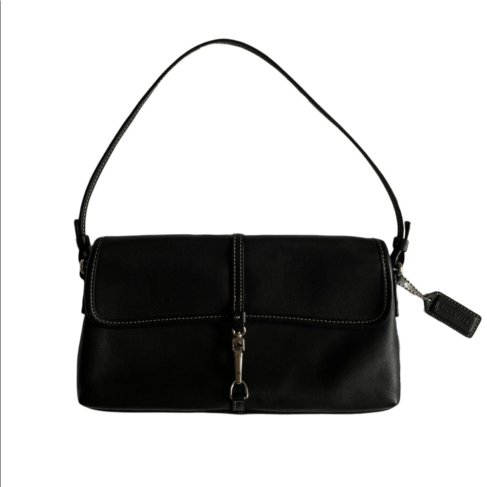 Vintage Coach leather baguette bag